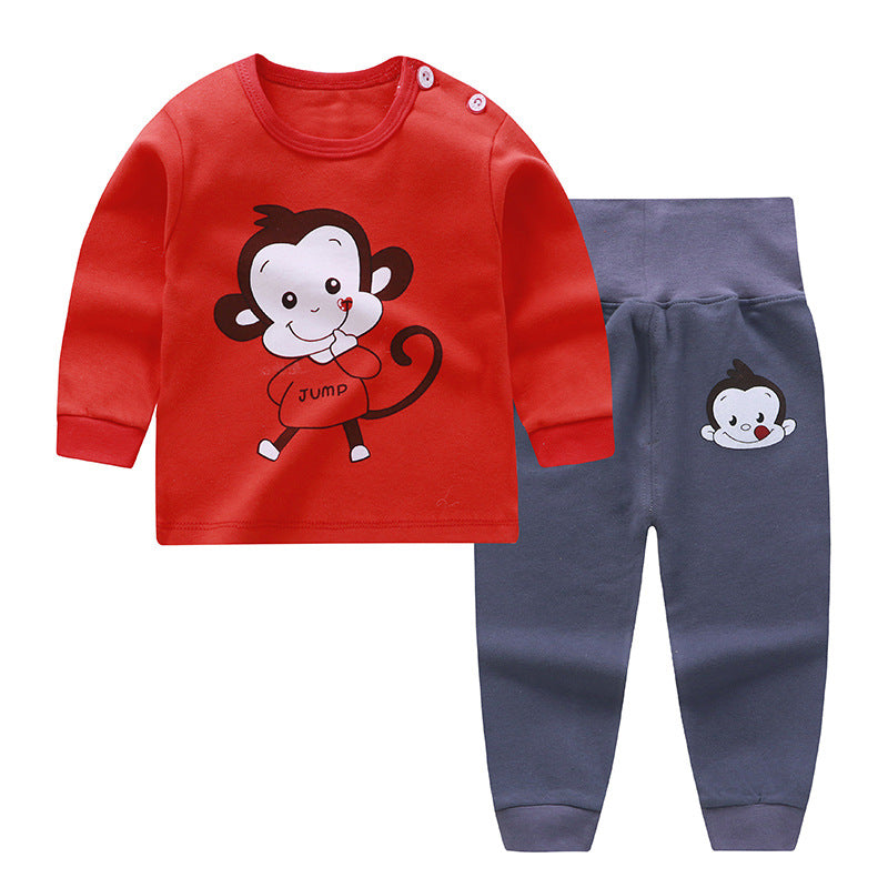 New boys and girls autumn suit children cotton autumn clothes autumn trousers