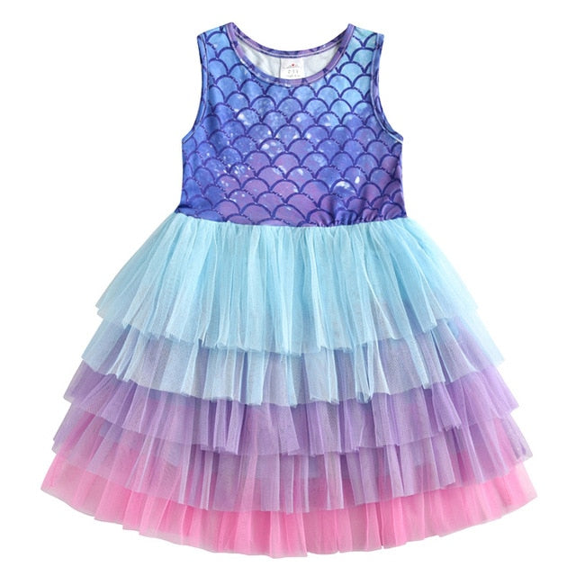 Lace Layered Dress for Girls