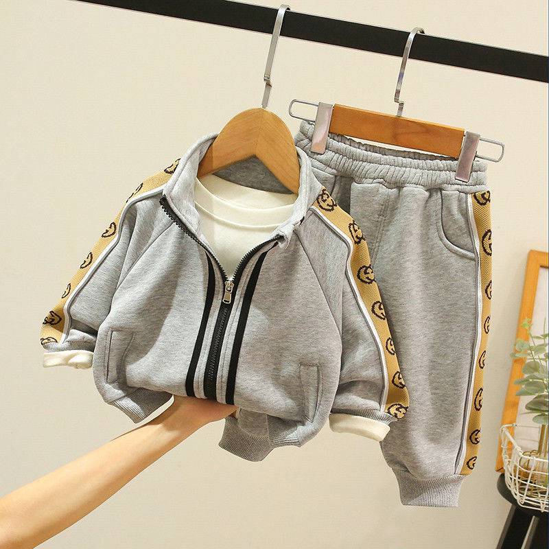 2pcs Children's sports suits for boys and girls in autumn and winter