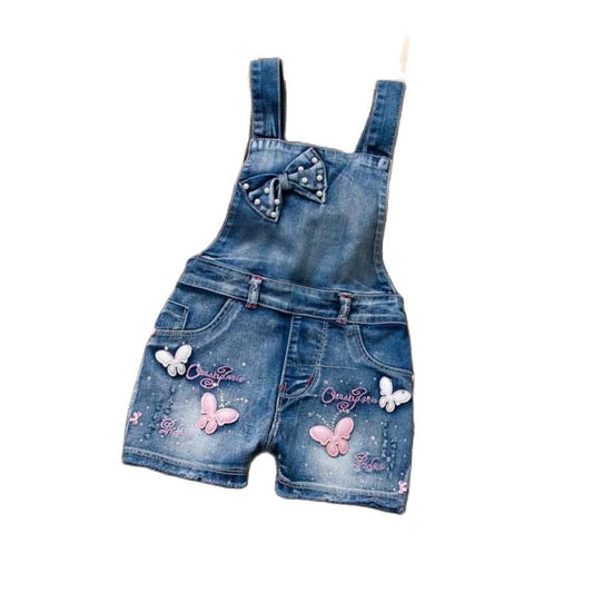 Jardineira Infantil Menino Girls Jeans Overalls